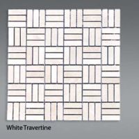 Plaquette de travertin blanc  1,5x4,5
