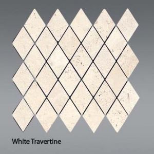 Plaquette de white travertine  30,5 x 30,5 x 1 cm